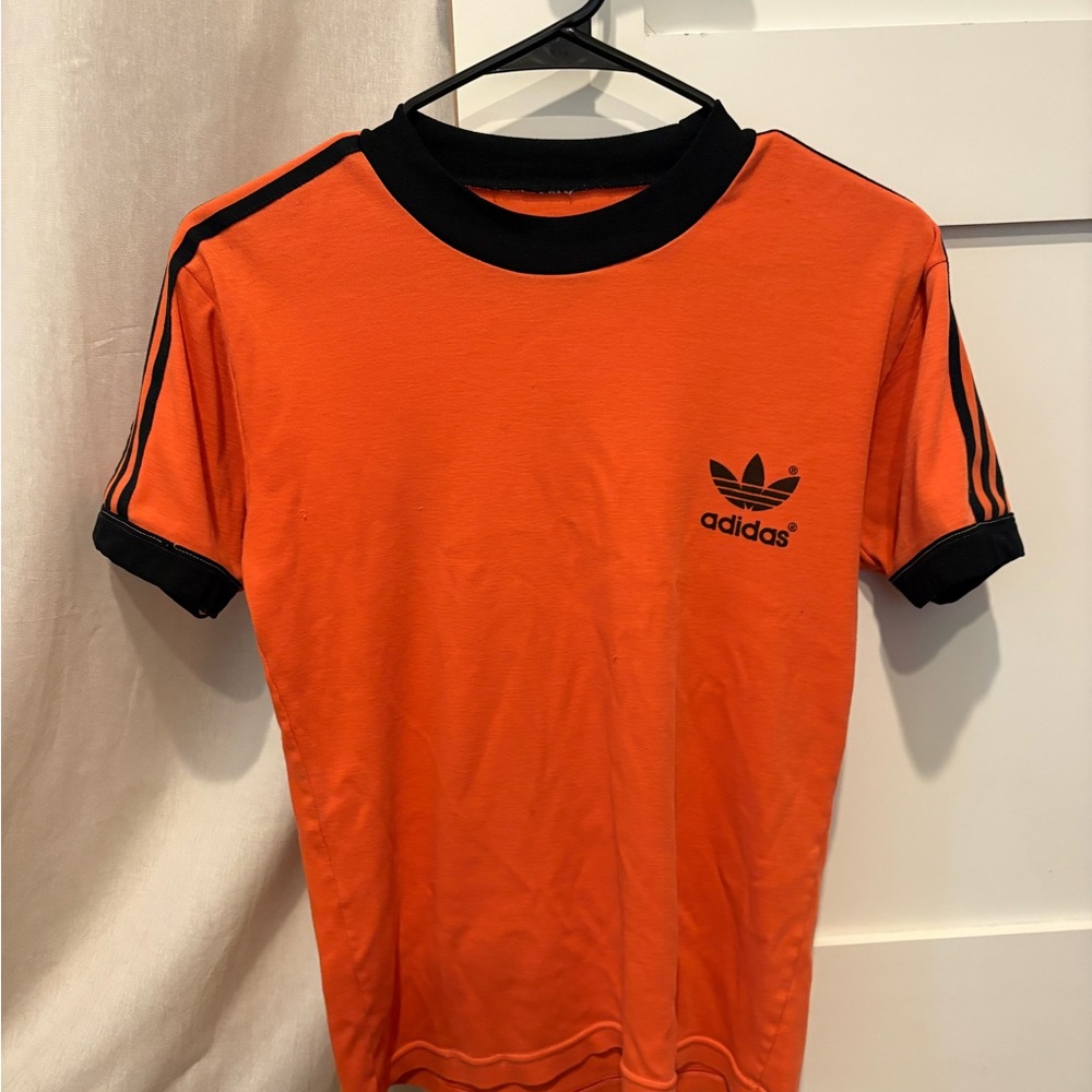Vintage 1980 Adidas “Providence Medical Center Fun Run” T-Shirt – Orange/Black
